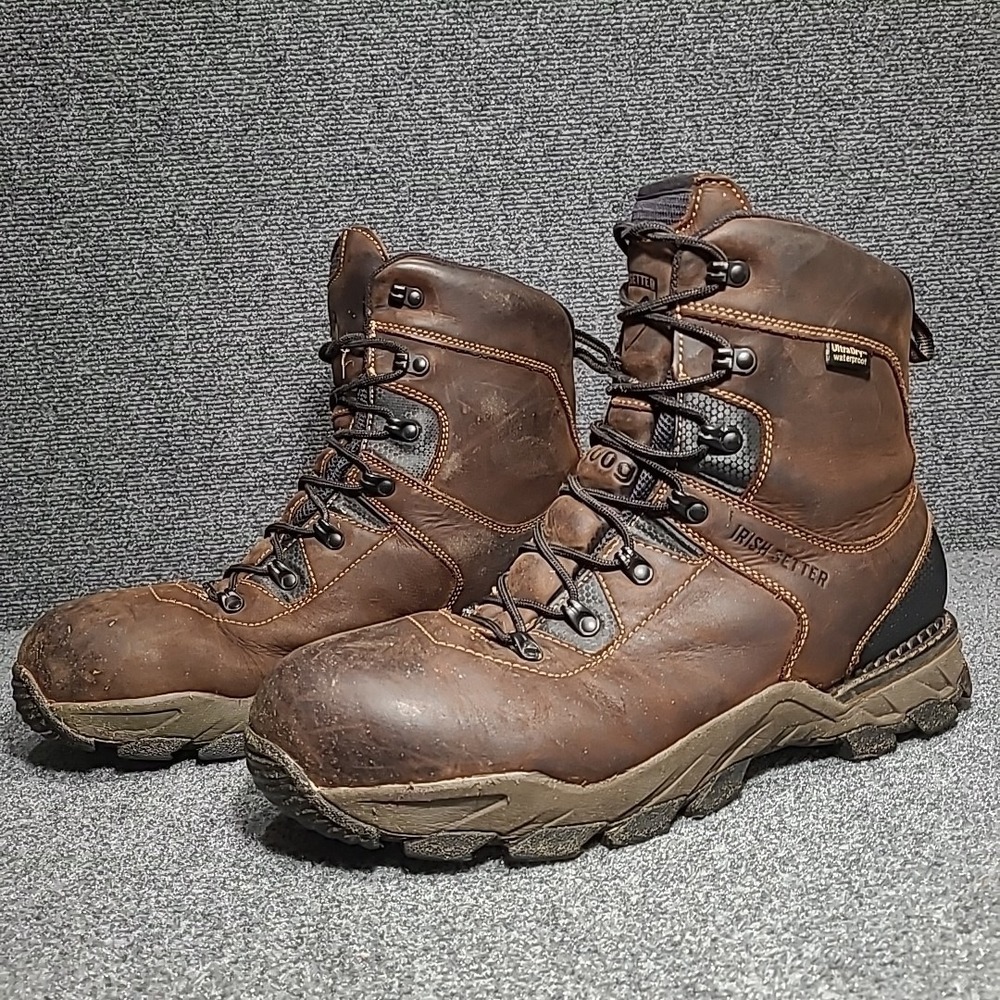 Irish Setter Crosby 83854 Composite Toe Work Boot Brown Insulated Men's Size 13D
